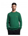 Lyle & Scott maglia uomo girocollo cotton crew neck jumper english green