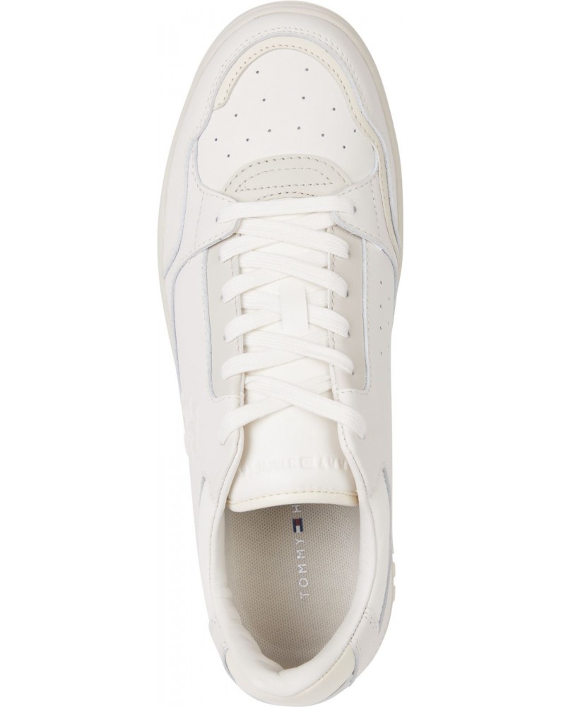 Tommy Hilfiger sneakers in pelle the basket best weathered white fm0fm04696ac0