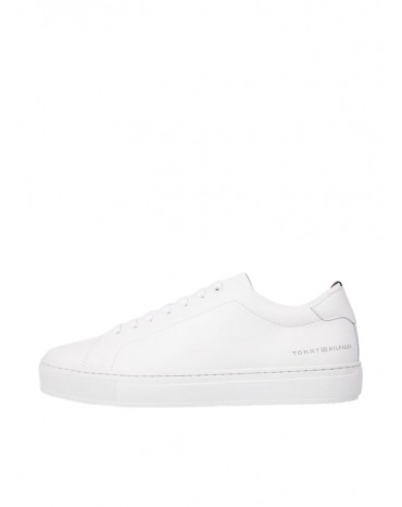 Tommy Hilfiger sneakers bianca in pelle premium heritage cup lth