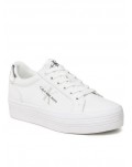 Calvin Klein sneakers donna bianca Vulc Flatform Laceup yw0yw01222ybr