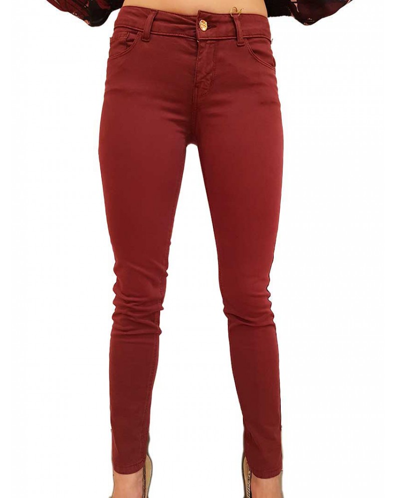 Pantalone bordeaux Fracomina Tina