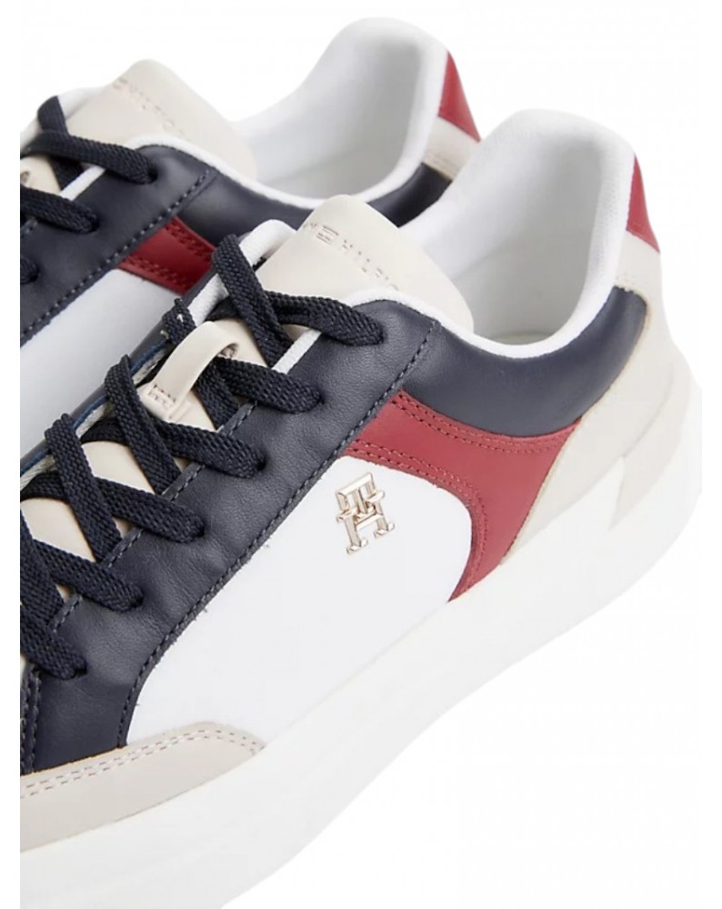 Tommy Hilfiger sneakers donna space blue elevated con monogramma fw0fw07451dw6