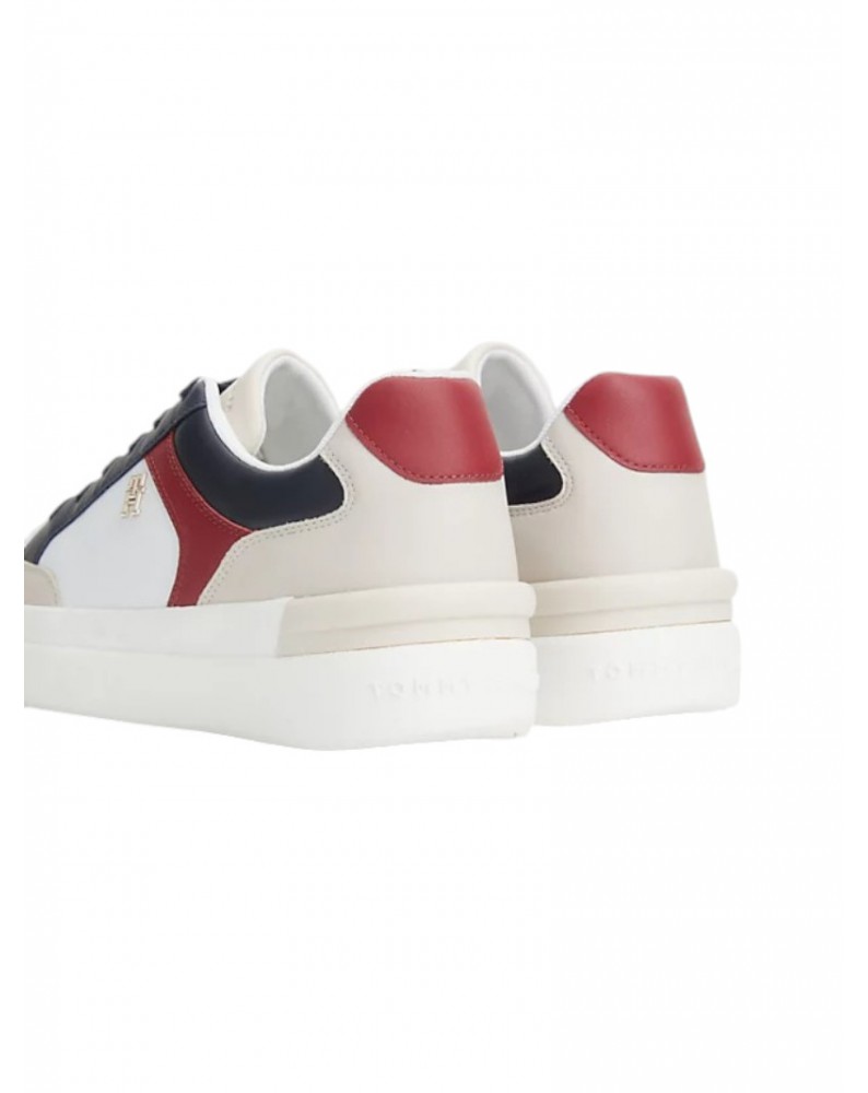 Tommy Hilfiger sneakers donna space blue elevated con monogramma fw0fw07451dw6