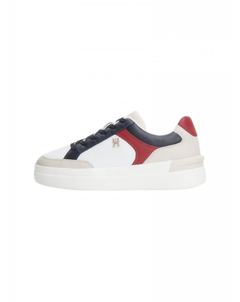 Tommy Hilfiger sneakers donna space blue elevated con monogramma fw0fw07451dw6