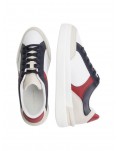 Tommy Hilfiger sneakers donna space blue elevated con monogramma fw0fw07451dw6