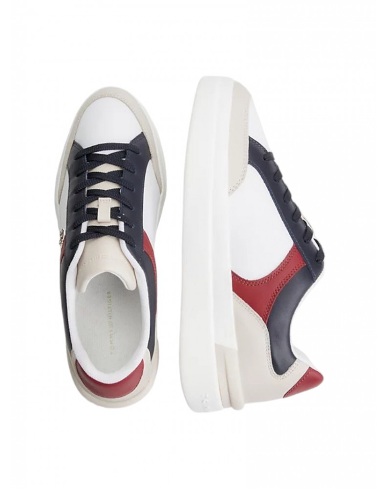 Tommy Hilfiger sneakers donna space blue elevated con monogramma fw0fw07451dw6