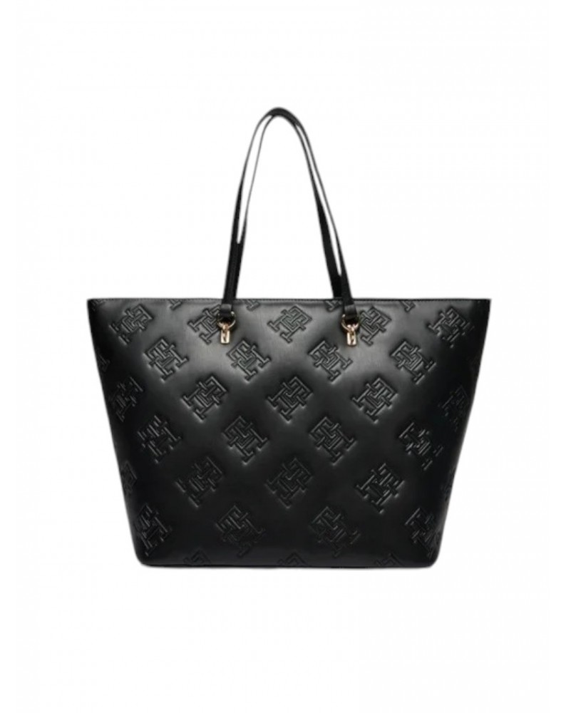 Tommy Hilfiger borsetta refined tote mono black aw0aw15726-bds