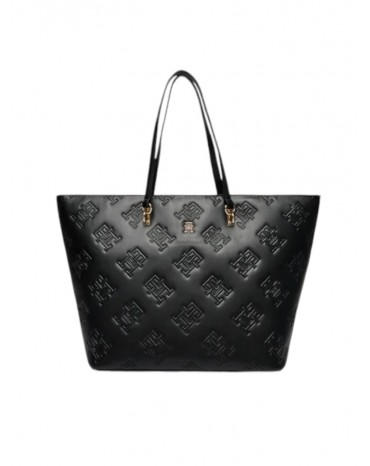 Tommy Hilfiger borsetta refined tote mono black aw0aw15726-bds