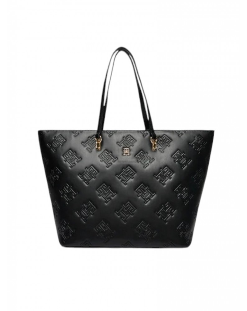 Tommy Hilfiger borsetta refined tote mono black aw0aw15726-bds