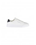 Tommy Hilfiger sneakers uomo in pelle court leather grain ess white desert sky