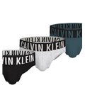 Calvin Klein hip slip uomo 3 pack grigio nero e verde 000nb3607aqtk