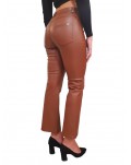 Gaudi pantalone marrone finta pelle 221fd28001