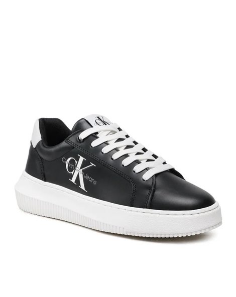 Calvin Klein Jeans sneakers in pelle Chunky cupsole monologo Black yw0yw00823bds