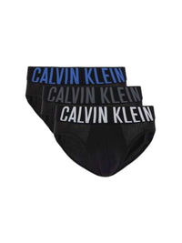 Slip Calvin Klein 3 Pack Cotone Nero - Wellington Jeans