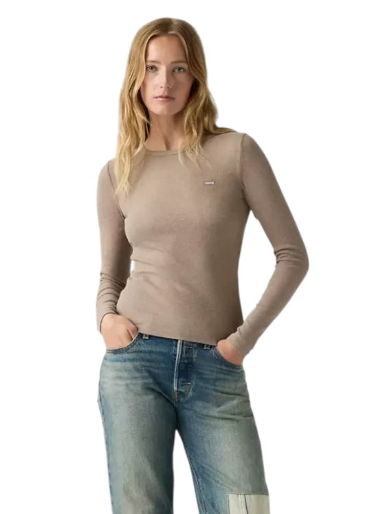 T-shirt Levi's Hayes Maniche Lunghe Slim A Coste