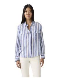 Camicia Donna Levi's Elaine Utility Bold Stripe Blue | Wellington
