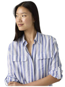 Camicia Donna Levi's Elaine Utility Bold Stripe Blue | Wellington