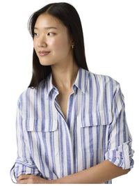 Camicia Donna Levi's Elaine Utility Bold Stripe Blue | Wellington