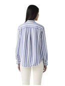 Camicia Donna Levi's Elaine Utility Bold Stripe Blue | Wellington