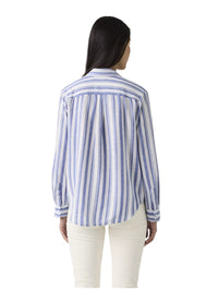 Camicia Donna Levi's Elaine Utility Bold Stripe Blue | Wellington
