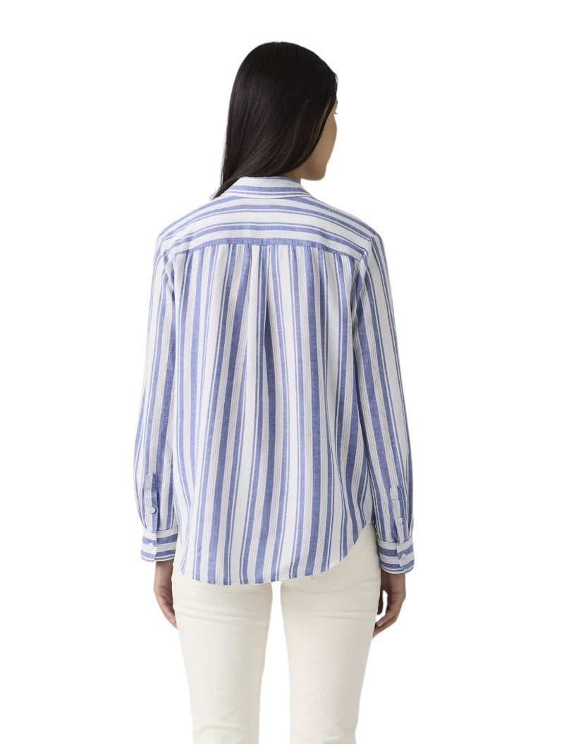 Camicia Donna Levi's Elaine Utility Bold Stripe Blue | Wellington