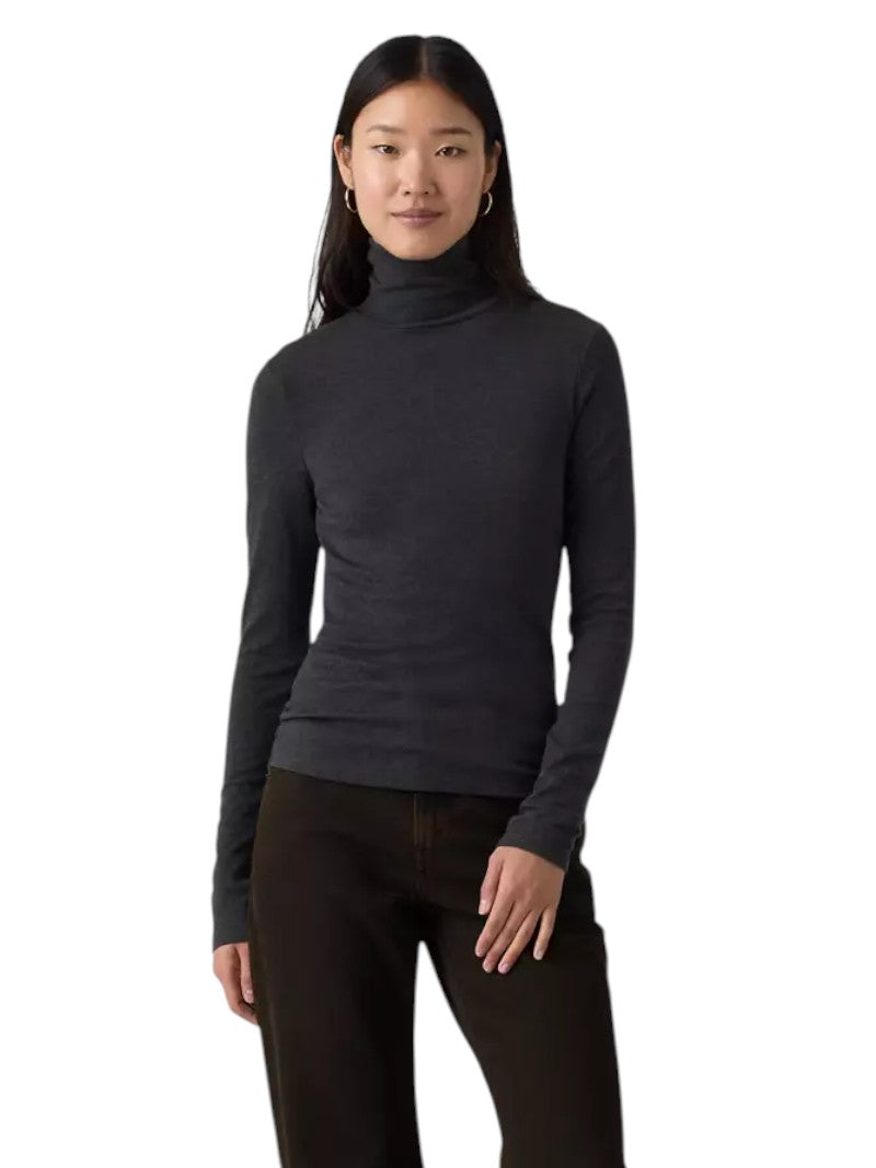 T-Shirt Dolcevita Levi's Mia a Manica Lunga in Tencel e Lana