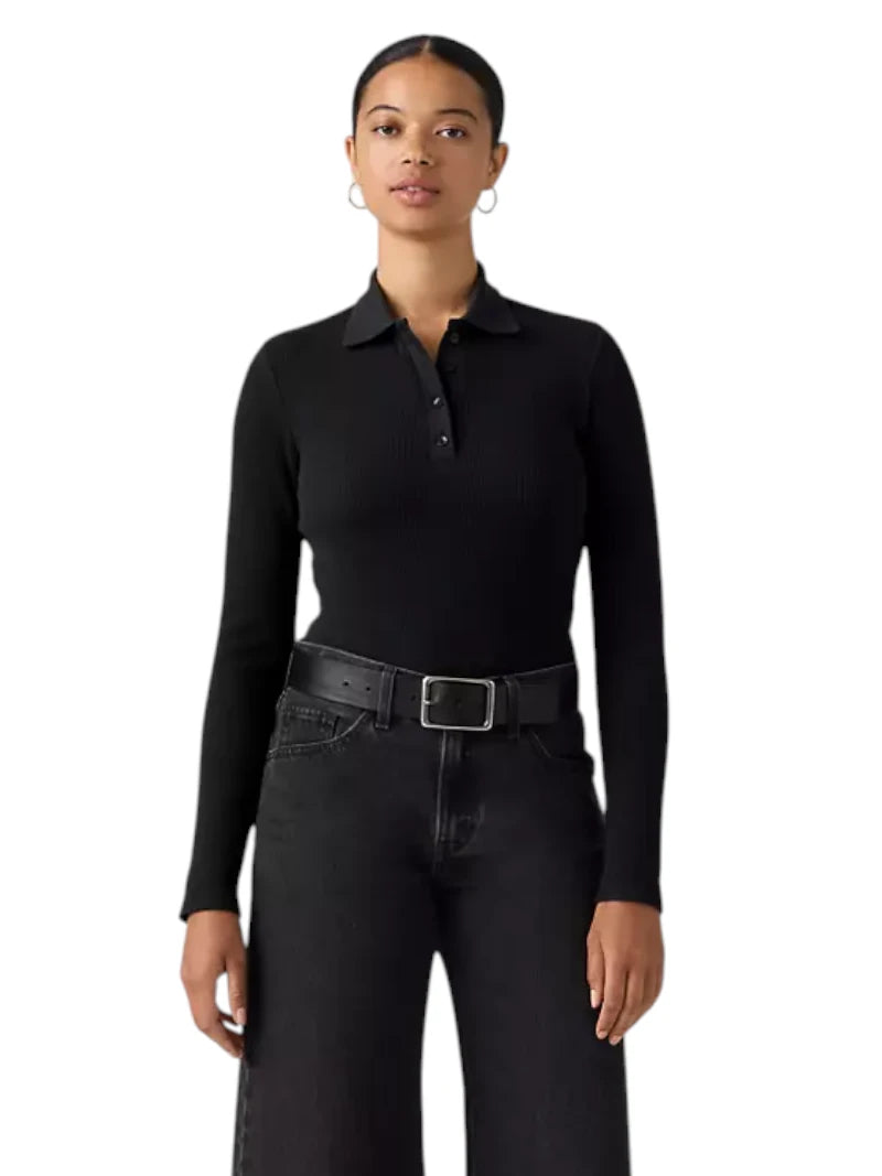 Polo Levi's Rory Long-Sleeve a Coste Slim