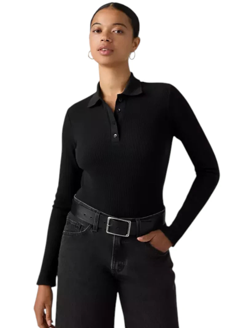 Polo Levi's Rory Long-Sleeve a Coste Slim