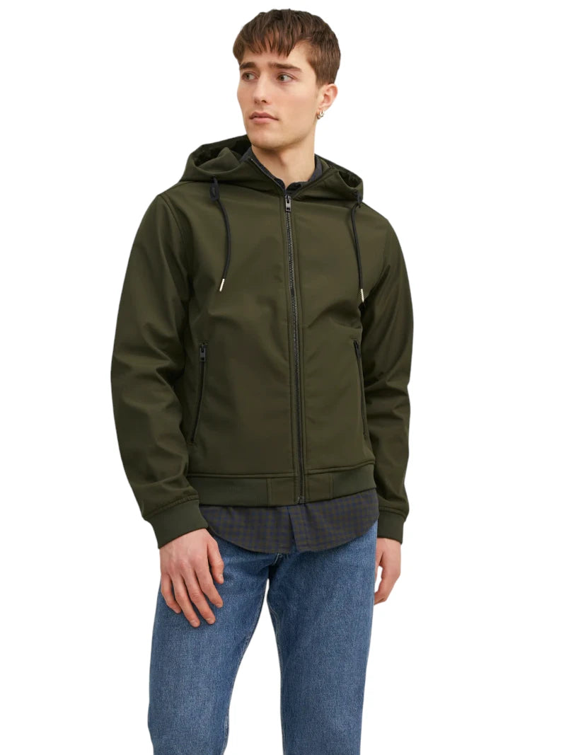 Giacca Uomo Jack & Jones Softshell Resistente all'Acqua