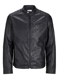 Giacca Biker Jack & Jones Edylan Finta Pelle | Wellington Jeans