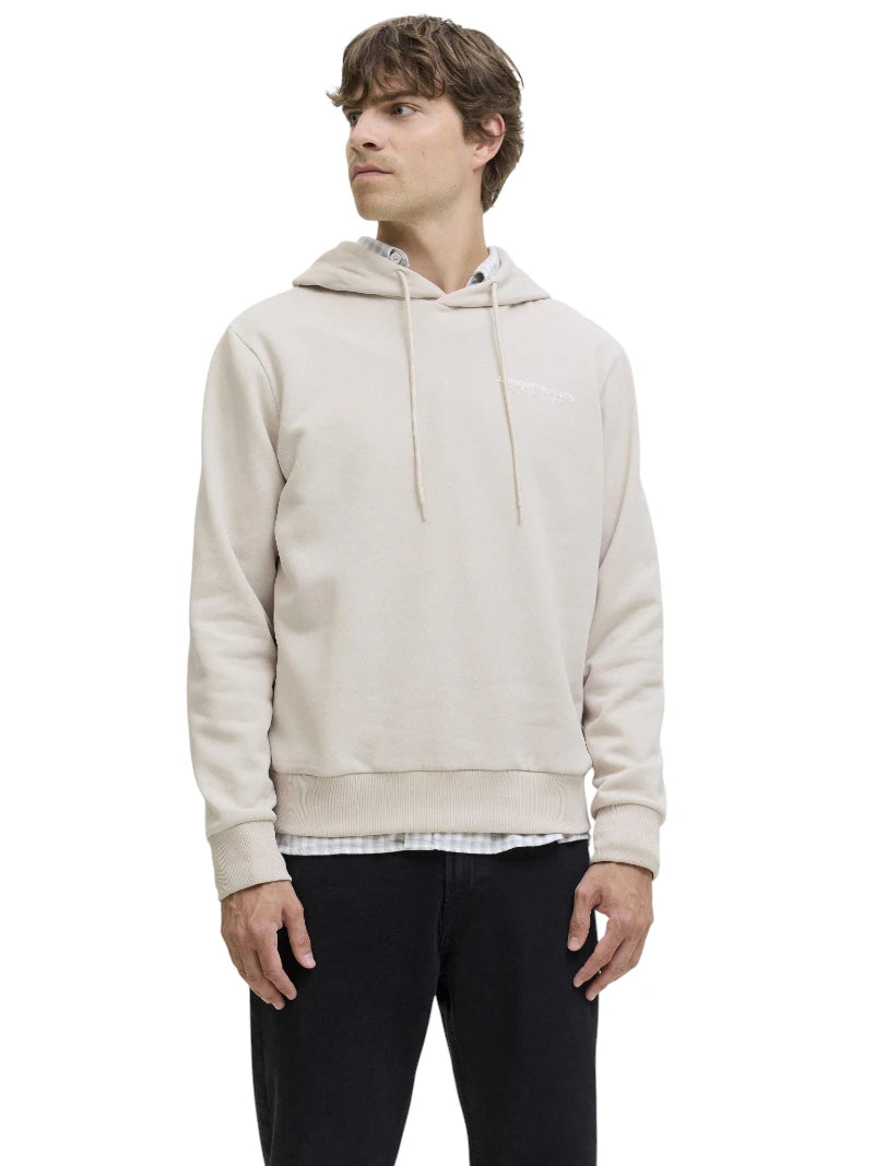 Felpa Uomo Jack & Jones JJ Rebel con Cappuccio in Cotone