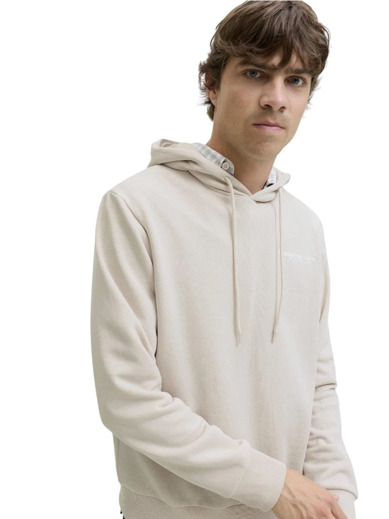 Felpa Uomo Jack & Jones JJ Rebel con Cappuccio in Cotone