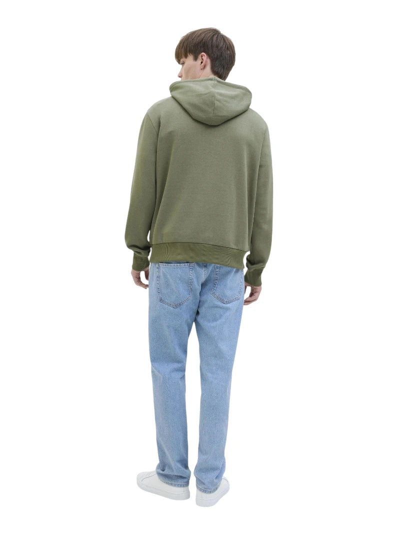 Felpa Uomo Jack & Jones JJ Rebel con Cappuccio in Cotone