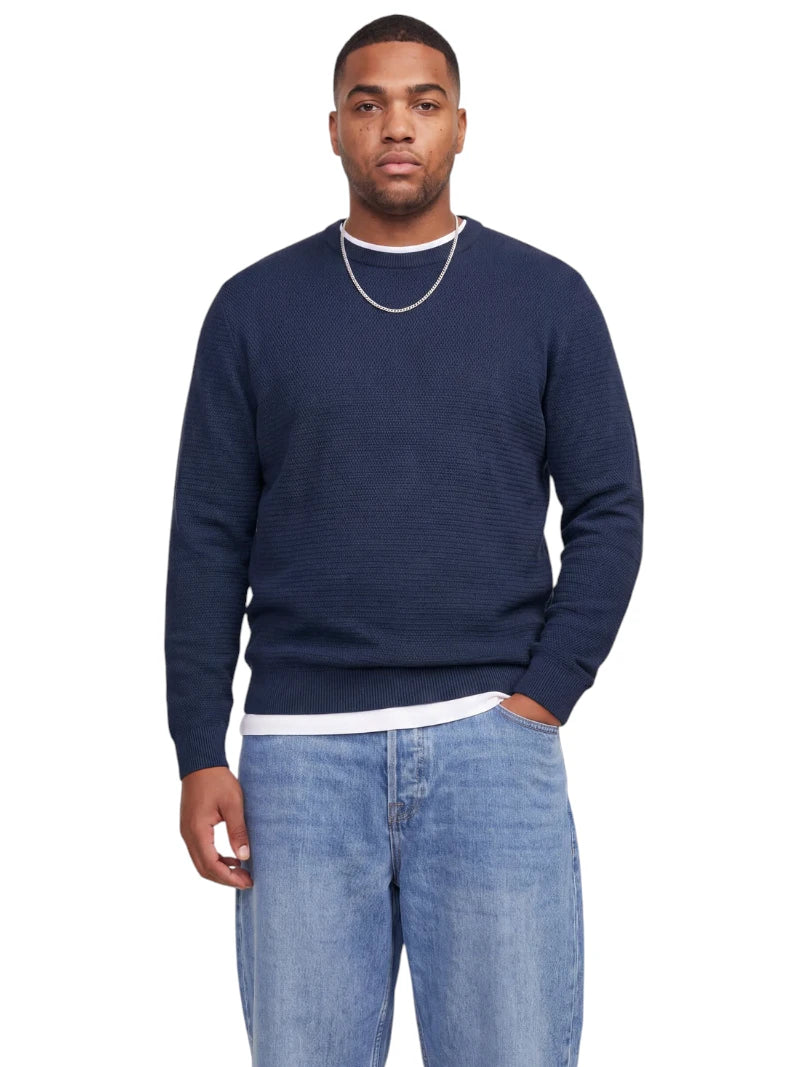 Maglia Uomo Jack & Jones JJERYDER Girocollo in Cotone Biologico