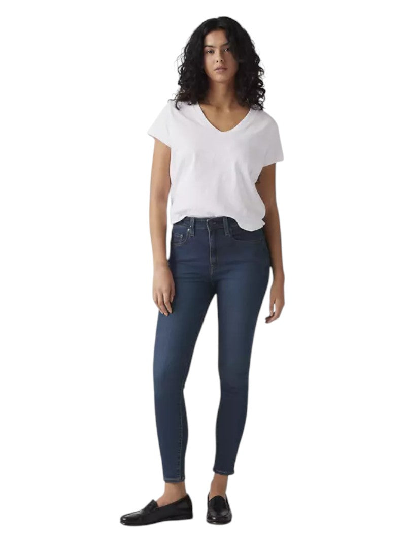 Jeans Donna Levi's 721 Skinny a Vita Alta in Denim Elasticizzato