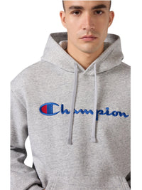 Felpa Uomo Champion Cappuccio Maxi Logo | Relax Fit