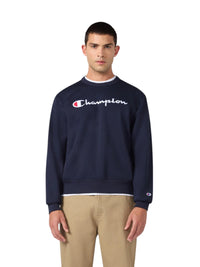 Felpa Uomo Champion Girocollo Logo | Relax Fit