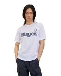 T-shirt Blauer Favre Uomo Logo 3D Gommato | Wellington Jeans