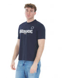 T-shirt Blauer Favre Uomo Logo 3D Gommato | Wellington Jeans