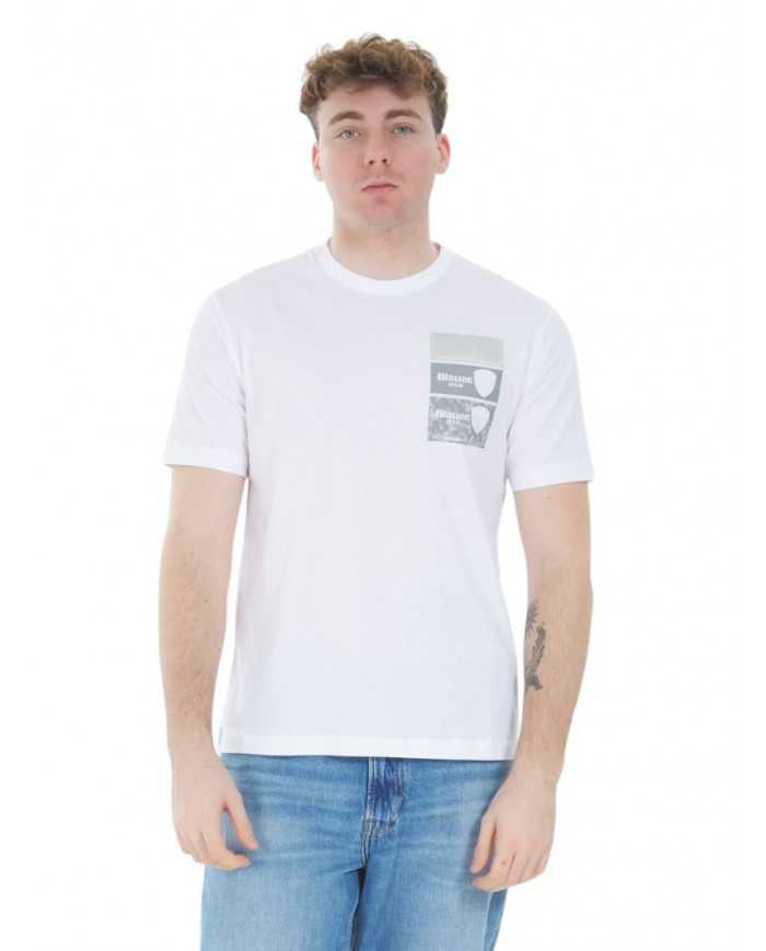 T-shirt Blauer Palmer Reflective Uomo Slim Fit | Wellington Jeans