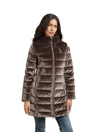 Piumino Donna Blauer Velly Long in velluto