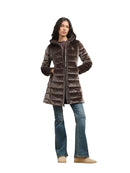 Piumino Donna Blauer Velly Long in velluto