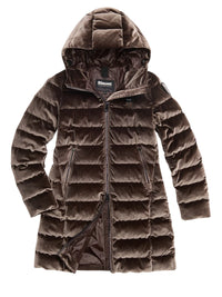 Piumino Donna Blauer Velly Long in velluto