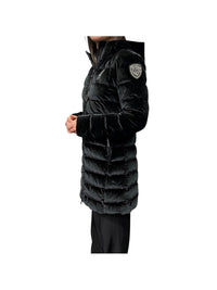 Piumino Donna Blauer Velly Long in velluto