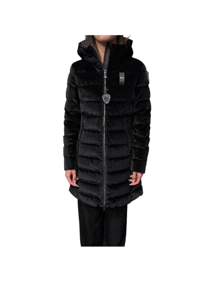 Piumino Donna Blauer Velly Long in velluto