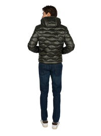 Piumino Onde Bryant Blauer Nero | Wellington Jeans