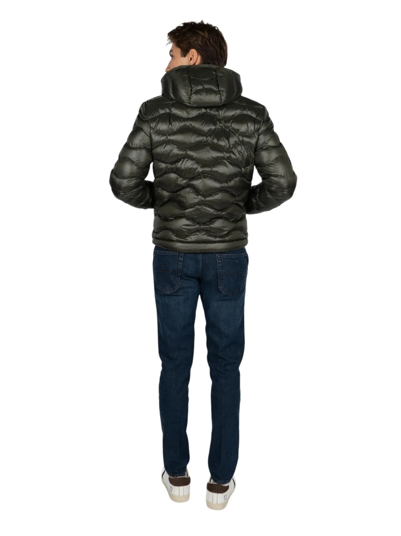 Piumino Onde Bryant Blauer Nero | Wellington Jeans