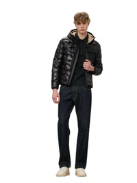 Piumino Onde Bryant Blauer Nero | Wellington Jeans