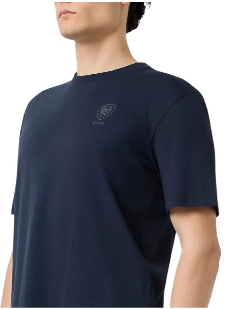 Blauer T-shirt Eutaw 26SBLUH02302: Uomo su Wellington Jeans