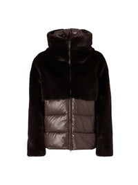 Piumino Donna Blauer Fanevil in Eco-Pelliccia